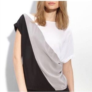 BCBGmaxarria Color block top black, grey